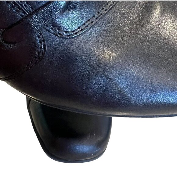 Clarks Bendables Mirabelle Hills‎ 9.5M Ankle Booties Black Leather Casual Heeled - Picture 9 of 10